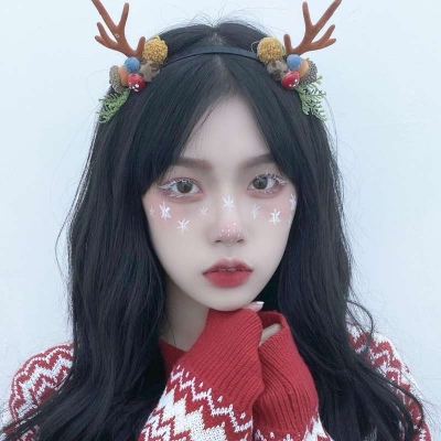 溺毙:唯美清新圣诞专属气质女头. 圣诞的每一片雪花 都是冬天的来信