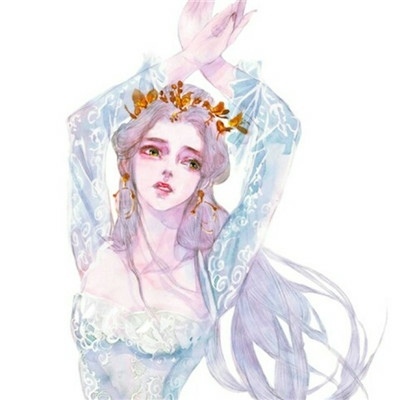 唯美插画系列 意境女生头像