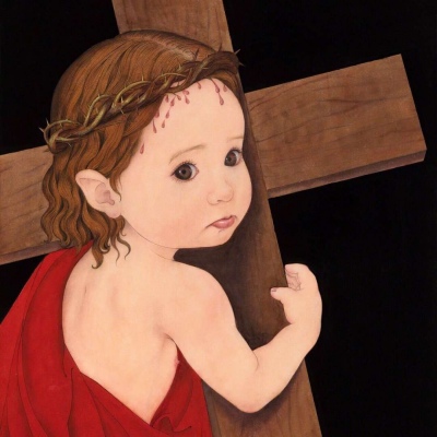 复古风格/萌娃头像/插画