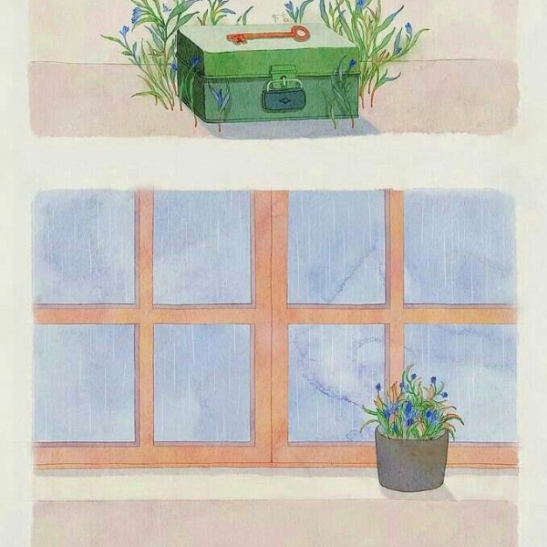 诗音//小清新插画（图源网络，侵权致歉）