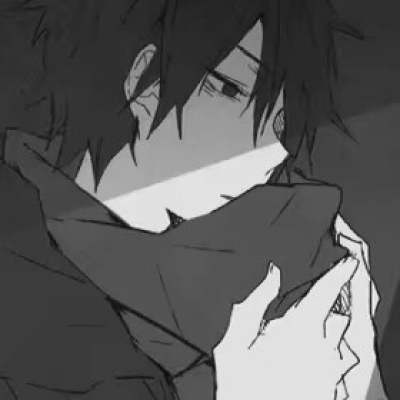 二次元丧系男头/动漫/黑白