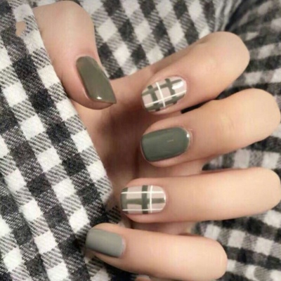 江窈/唯美个性美甲微信背景图。