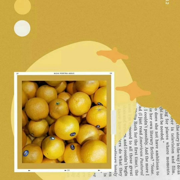 安奈 橙系可爱微信头像 想陪你在雪山上捞月亮 张网捕星光