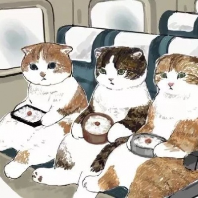 苏柒:插画背景图/猫咪?人生【拟人】