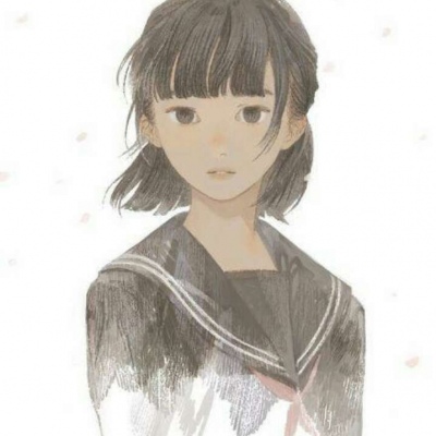 苏柒:纯洁少女简约手绘头像/人生如白纸任你随意涂鸦