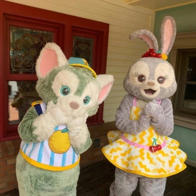 可爱玩偶头像背景图 今日份治愈 点赞好运连连