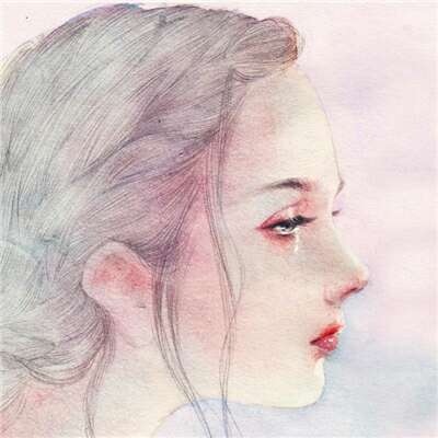 江煜/手绘素描少女动漫头像