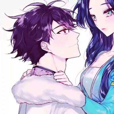 唐崎夜雨 甜甜的二次元情侣头像