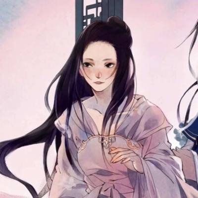 穿过西风与山河 安知甜与乐。(古风情侣头像)