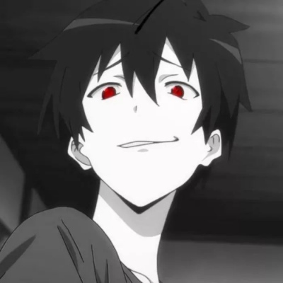 男生黑色系动漫头像.愿喜