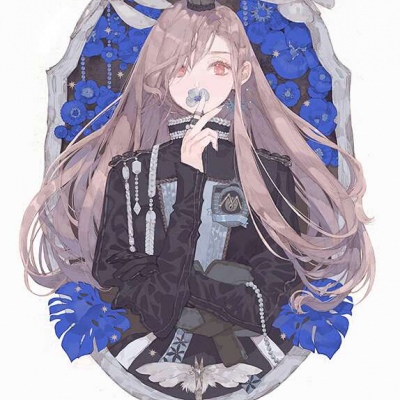 九漓·插画＃头像＃：少女卡牌系 你慷慨的将光撒向我，从此人间被点亮