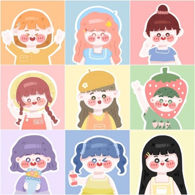 小颖α 九人团头 羡慕这样的友谊