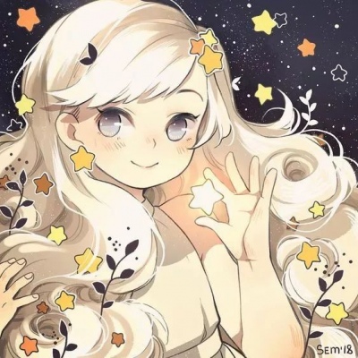 【插画】semcool art唯美可爱女生头像