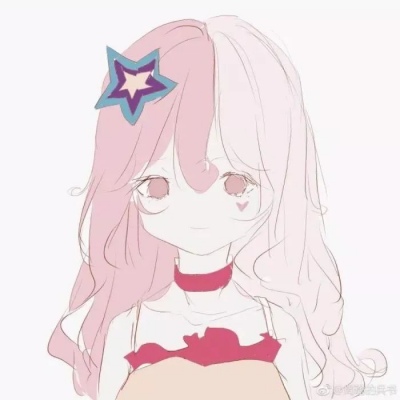 晚街:手绘清新闺蜜头像