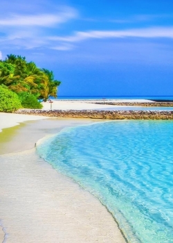 沙滩大海风景高清手机壁纸图片