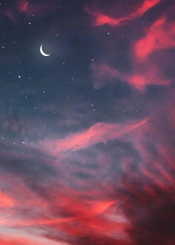 蓝月夜色唯美风景高清手机壁纸图片 第二辑