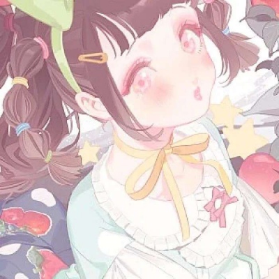 唐崎夜雨 二次元手绘闺蜜头像