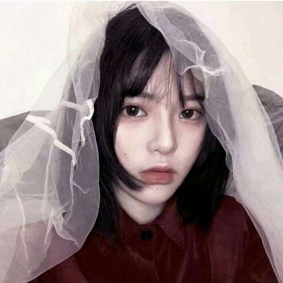 戴头纱女生头像   愿你囍