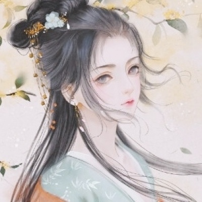 唐崎夜雨 唯美古风手绘美人插画