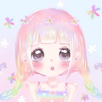 卡通女头-可可爱爱，没有脑袋