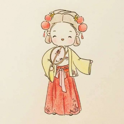 五人古风可爱女生团头  可单用    宋原