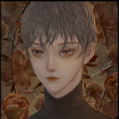 唐崎夜雨 手绘简约空灵男头