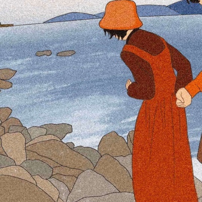 甜蜜唯美手绘情侣头像