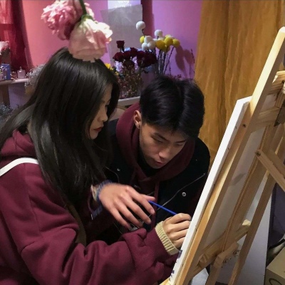 宸祠 可爱唯美真人一对两张优质独一无二情侣头像