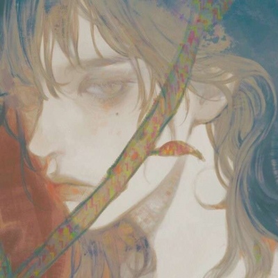 唐崎夜雨 忧郁空灵简约手绘男头 绘师wb白川柏川