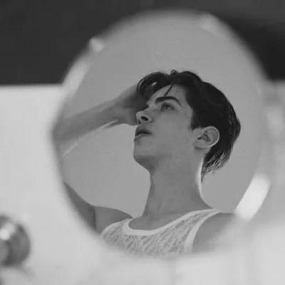 林弦 黑白伤感酷帅气真人潮流男头