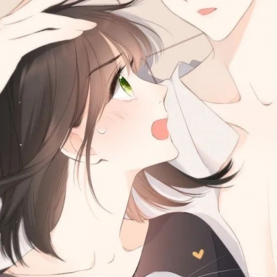 江孑 一对两张可爱手绘漫画超甜情头