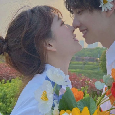 一对唯美小清新真人情头