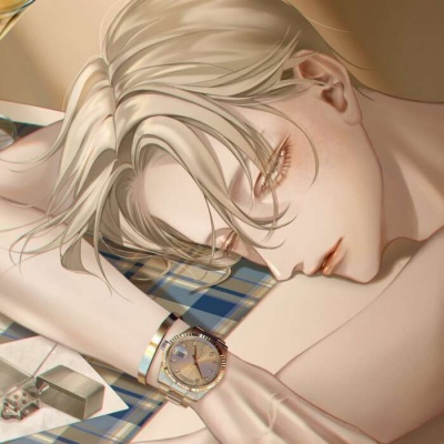 唐崎夜雨 手绘插画超A男头