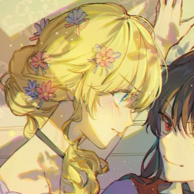 南鸢_♡ 动漫情侣头像 “抚平一个小朋友皱起的眉头顺便偏爱她一场.”