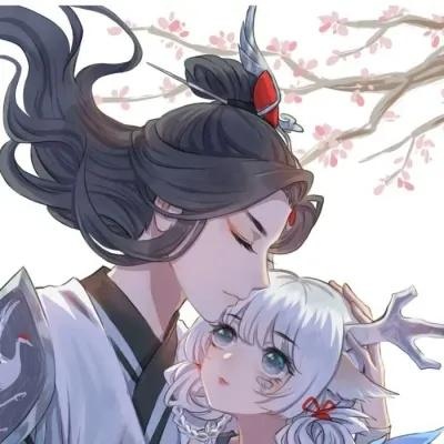 二次元古风唯美情侣头像|情头