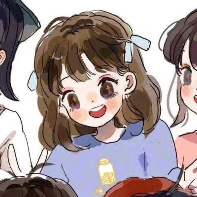 动漫闺密头像 可爱