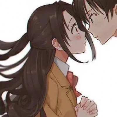 唐崎夜雨 二次元简约情侣头像