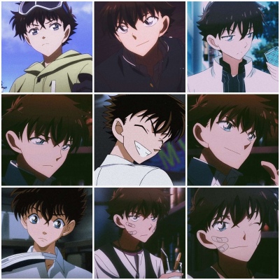 小颖α 怪盗基德 黑羽快斗 动漫男头