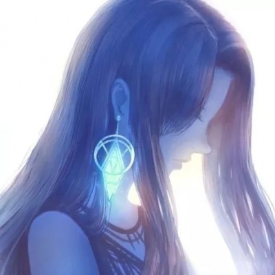 蓝色系动漫女头