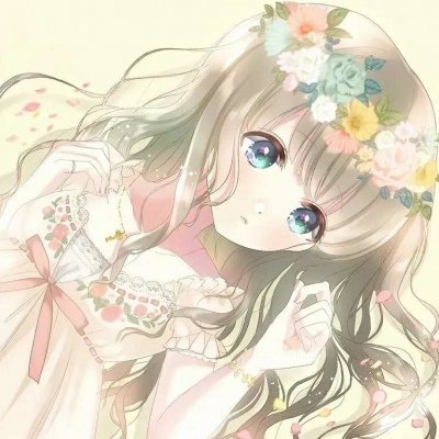 可爱动漫闺蜜头像 都是你，占据了我的心海，不留一丝空隙。