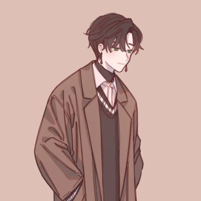 唐崎夜雨 极简二次元情侣头像