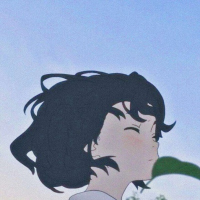 动漫女生简约安静头像 念七