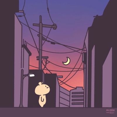 独自一个的时候，就是小熊也会孤独呀。