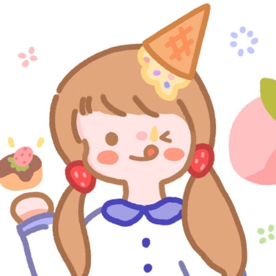 鱼鱼气泡水卡通动漫女生简笔画手绘头像