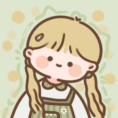 江孑 可爱卡通简笔画手绘女头 画师：传说中的耶