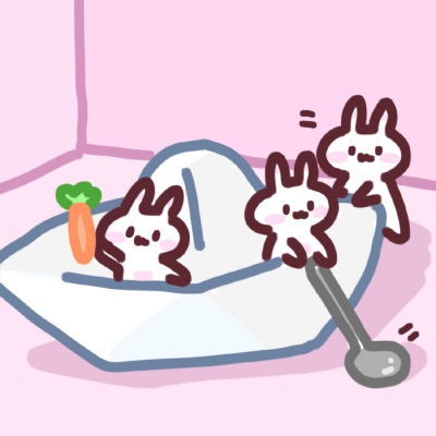 守月仙☽兔子团头｜彩虹小兔兔分队