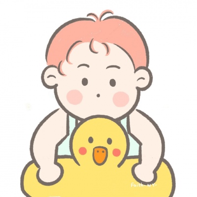 可爱手绘头像 走呀!一起去游泳