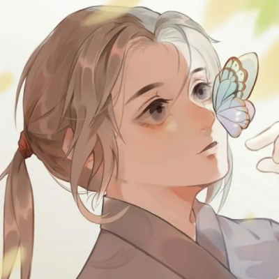 动漫女生手绘偏古风头像