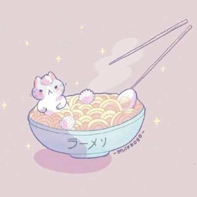 江孑 卡通版可爱猫咪插画