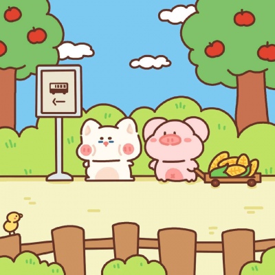 清新萌宠插画头像 ，今日份治愈 太可爱了 ​​​